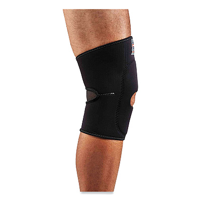 ergodyne ProFlex 615 Open Patella Anterior Pad Knee Sleeve, Large, Black (EGO16534)