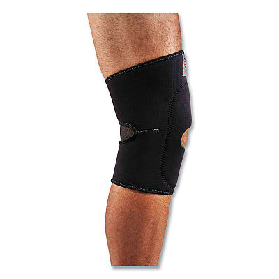 ergodyne ProFlex 615 Open Patella Anterior Pad Knee Sleeve, Medium, Black (EGO16533)