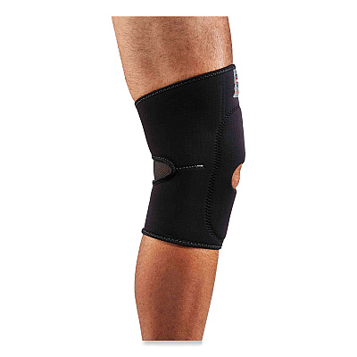 ergodyne ProFlex 615 Open Patella Anterior Pad Knee Sleeve, X-Large, Black (EGO16535)