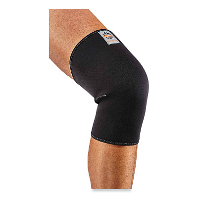 ergodyne ProFlex 600 Neoprene Single Layer Knee Sleeve, Medium, Black (EGO16503)