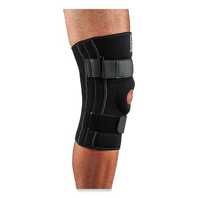 ergodyne ProFlex 620 Open Patella Spiral Stays Knee Sleeve, X-Large, Black (EGO16545)
