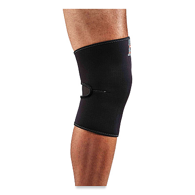 ergodyne ProFlex 600 Neoprene Single Layer Knee Sleeve, Large, Black (EGO16504)