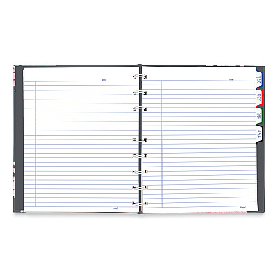 Blueline NotePro Notebook, 1-Subject, Medium/College Rule, Pink/Gray Cover, (75) 9.25 x 7.25 Sheets (REDA601601)