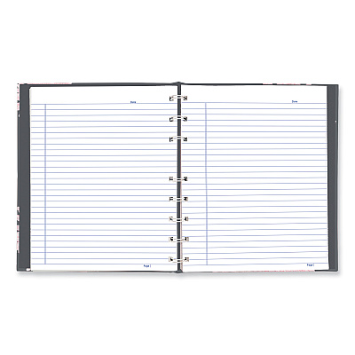 Blueline NotePro Notebook, 1-Subject, Medium/College Rule, Pink/Gray Cover, (75) 9.25 x 7.25 Sheets (REDA601601)