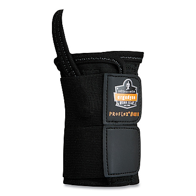 ergodyne ProFlex 4010 Double Strap Wrist Support, Large, Fits Left Hand, Black (EGO70036)
