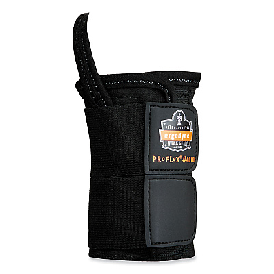 ergodyne ProFlex 4010 Double Strap Wrist Support, Large, Fits Right Hand, Black (EGO70026)