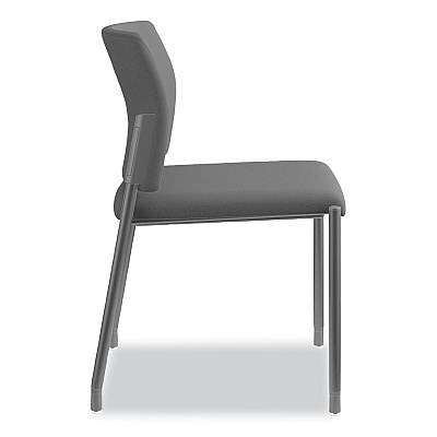 HON Accommodate Series Guest Chair, Fabric Upholstery, 23.5" x 22.25" x 31.5", Black Seat/Back, Textured Black Base, 2/Carton (HONSGS6NBCU10CK)