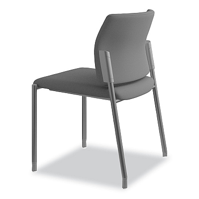 HON Accommodate Series Guest Chair, Fabric Upholstery, 23.5" x 22.25" x 31.5", Black Seat/Back, Textured Black Base, 2/Carton (HONSGS6NBCU10CK)
