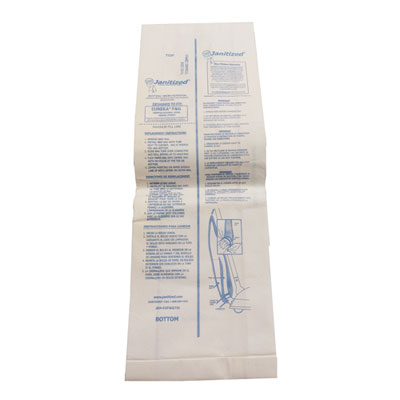 Janitized Vacuum Filter Bags Designed To Fit Eureka F And G, 100/carton (APCJANEUFG10)