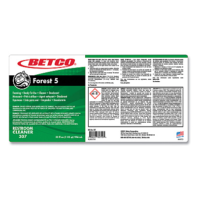 Betco Forest 5, Mint Scent, 32 oz Bottle, 12/Carton (BET3071200)
