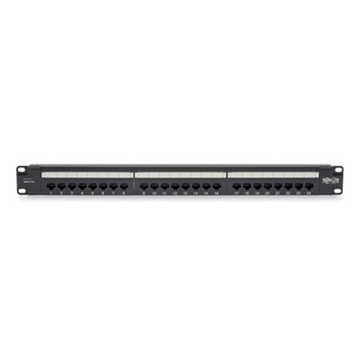 Tripp Lite CAT5/CAT5e PoE Patch Panel, Black, Ships in 7-10 Business Days (N052P24)