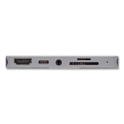 Tripp Lite U442-DOCK15-S USB-C Dock with Removable Clip, 3.5 mm/HDMI/microSD/SD/USB-A/USB-C, Gray, Ships in 7-10 Business Days