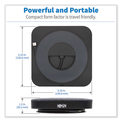 Tripp Lite U442-DOCK17-GY USB-C Dock w/Optional Internal Hard Drive, HDMI/SATA II SSD/HDD/USB-A 3.2 Gen1/USB-C,GY,Ships in 7-10 Bus Days