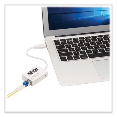 Tripp Lite USB-A 3.1 to Fiber Optic Gigabit Ethernet Adapter, White, Ships in 7-10 Business Days (U3361GSFP)