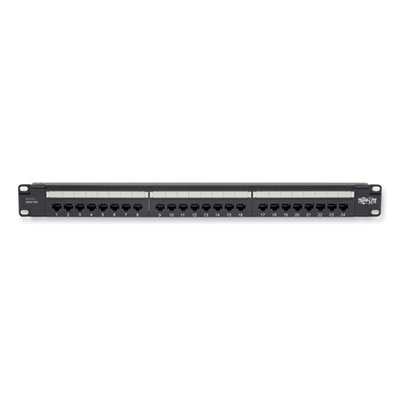 Tripp Lite CAT6 PoE Patch Panel 24-Port, Black, Ships in 7-10 Business Days (N252P24)