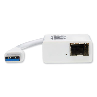 Tripp Lite USB-A 3.1 to Fiber Optic Gigabit Ethernet Adapter, White, Ships in 7-10 Business Days (U3361GSFP)