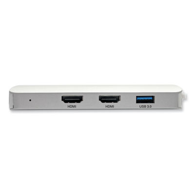 Tripp Lite U442-DOCK12-S USB-C Dock for Triple Display, HDMI/USB-A 3.0/USB-C/VGA, Silver, Ships in 7-10 Business Days