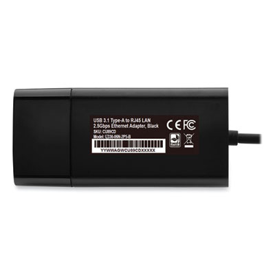 Tripp Lite USB-A to RJ45 Gigabit Ethernet Network Adapter, 0.5 ft, Black, Ships in 7-10 Business Days (TRPU33606N2P5B)