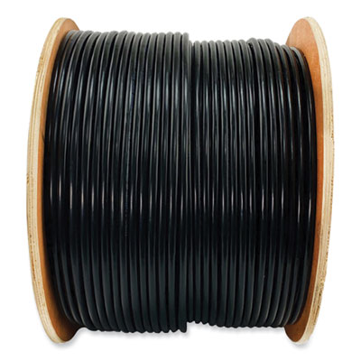 Tripp Lite CAT6/CAT6e Outdoor-Rated Bulk Ethernet Cable, 1,000 ft, Black, Ships in 7-10 Business Days (N22801KBK)