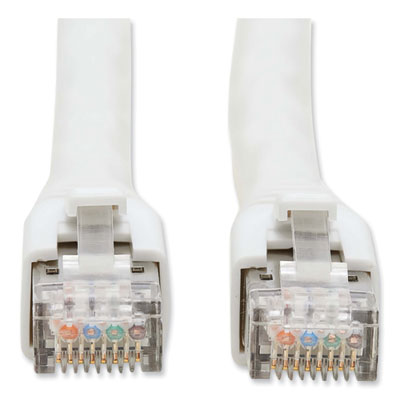 Tripp Lite CAT8 Snagless Patch Cable, 20 ft, White, Ships in 7-10 Business Days (N272020WH)