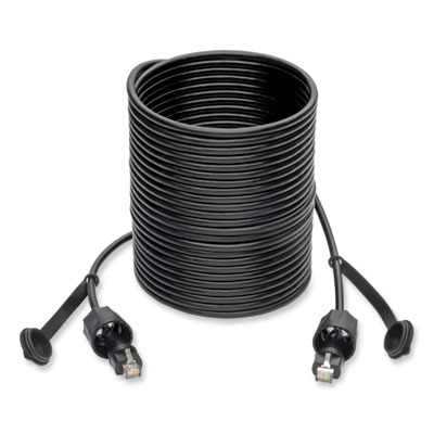 Tripp Lite CAT5e/CAT6 STP Outdoor Industrial Patch Cable, 33 ft, Black, Ships in 7-10 Business Days (TRPN206PC33IND)