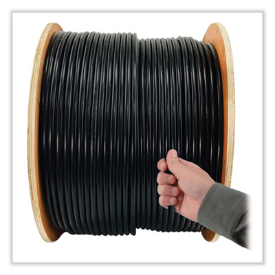 Tripp Lite CAT6/CAT6e Outdoor-Rated Bulk Ethernet Cable, 1,000 ft, Black, Ships in 7-10 Business Days (N22801KBK)