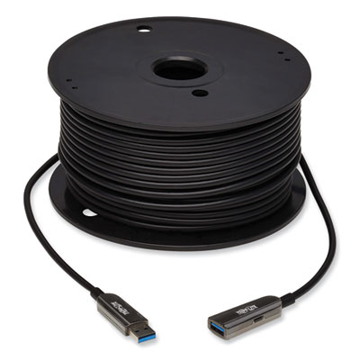 Tripp Lite USB-A Fiber Active Optical Cable Extension Repeater, 164 ft, Black, Ships in 7-10 Business Days (U330F50MG1)
