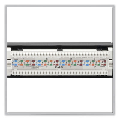 Tripp Lite CAT6 PoE Patch Panel 24-Port, Black, Ships in 7-10 Business Days (N252P24)