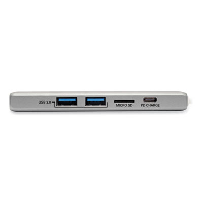 Tripp Lite U442-DOCK10-S USB-C Dock, HDMI/microSD/USB-A 3.0/USB-C, Silver, Ships in 7-10 Business Days