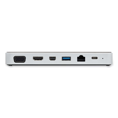 Tripp Lite U442-DOCK16-B USB-C Dock for Triple Display, HDMI/Mini DisplayPort/RJ45/USB-A 3.0/USB-C/VGA, GY, Ships in 7-10 Bus Days