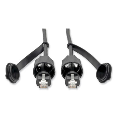 Tripp Lite CAT5e/CAT6 STP Outdoor Industrial Patch Cable, 33 ft, Black, Ships in 7-10 Business Days (TRPN206PC33IND)