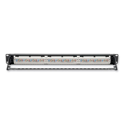 Tripp Lite CAT6 PoE Patch Panel 24-Port, Black, Ships in 7-10 Business Days (N252P24)