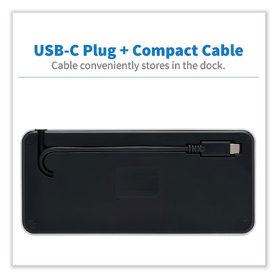 Tripp Lite U442-DOCK16-B USB-C Dock for Triple Display, HDMI/Mini DisplayPort/RJ45/USB-A 3.0/USB-C/VGA, GY, Ships in 7-10 Bus Days