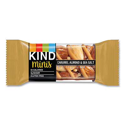 KIND Minis, Caramel Almond Nuts/Sea Salt, 0.7 oz, 10/Pack (KND27960)