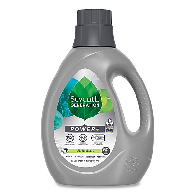 Seventh Generation Power+ Laundry Detergent, Clean Scent, 87.5 oz Bottle (SEV45070EA)
