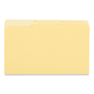 Universal Interior File Folders, 1/3-Cut Tabs: Assorted, Letter Size, 11-pt Stock, Assorted Colors, 100/Box (UNV12306)
