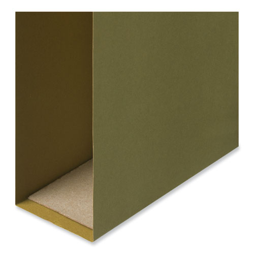 Universal Box Bottom Hanging File Folders, 2" Capacity, Legal Size, 1/5-Cut Tabs, Standard Green, 25/Box (14152)