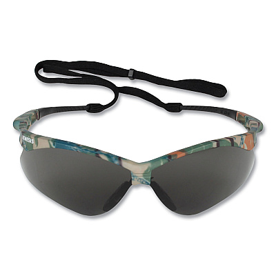 KleenGuard V30 NEMESIS Safety Eyewear, Plastic Camo Frame, Smoke Polycarbonate Lens, 12/Box (KCC22609BX)