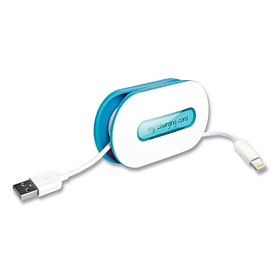 Dotz WrapID, Holds up to 6 ft of Cord, Blue (LEE21904)