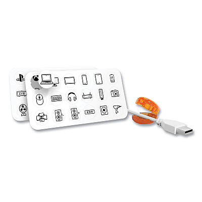 Dotz Cord ID, (10) Multi-Colored Identifiers, (40) Punch Out Icons (LEE21211)
