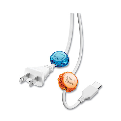 Dotz Cord ID, (10) Multi-Colored Identifiers, (40) Punch Out Icons (LEE21211)