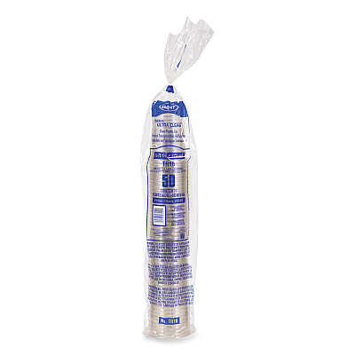 Solo Ultra Clear Cups, 16 oz, PET, 50/Bag, 20 Bags/Carton (DCCTR16)
