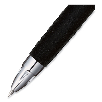 uniball 207 Signo Gel Ultra Micro Gel Pen, Retractable, Extra-Fine 0.38 mm, Black Ink, Clear/Black Barrel (UBC1790922)