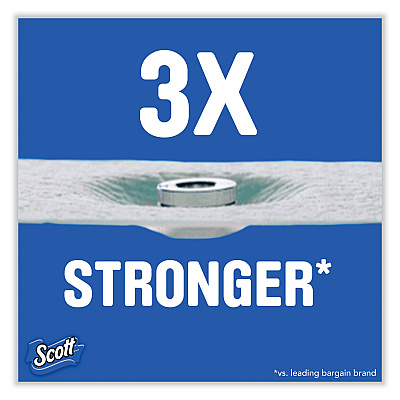 Scott ComfortPlus Toilet Paper, Mega Roll, Septic Safe, 1-Ply, White, 425 Sheets/Roll, 12 Rolls/Pack (KCC54245)