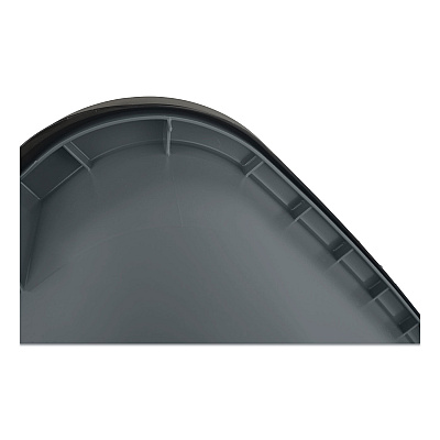 Rubbermaid Commercial Square Brute Rollout Container, 50 gal, Molded Plastic, Gray (RCP9W27GY)
