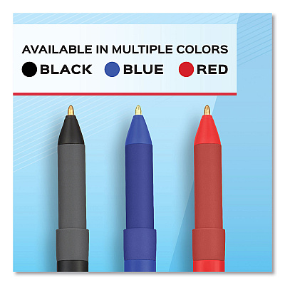 Paper Mate Write Bros. Grip Ballpoint Pen, Stick, Medium 1 mm, Black Ink, Black Barrel, 36/Pack (PAP2142266)