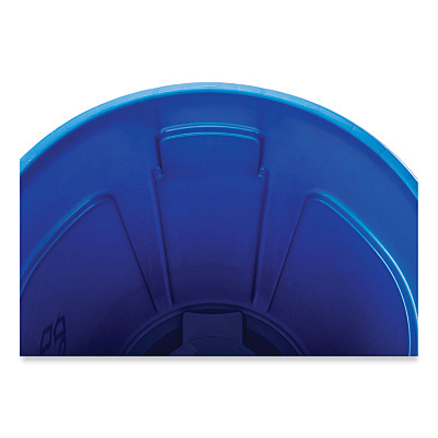 Rubbermaid Commercial Brute Recycling Container, 32 gal, Polyethylene, Blue (RCP263273BE)