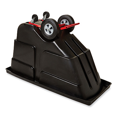 Rubbermaid Commercial Rotomolded Tilt Truck, 202 gal, 450 lb Capacity, Plastic, Black (RCP1304BLA)