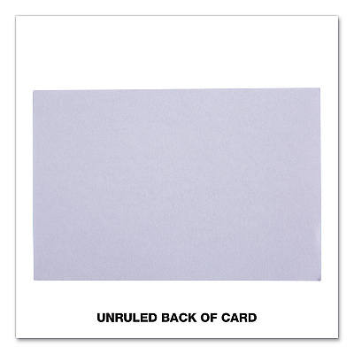 Universal Ruled Index Cards, 4 x 6, White, 100/Pack (UNV47230)