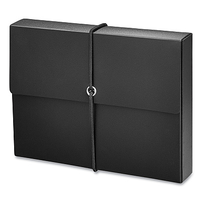 Universal Poly Index Card Box, Holds 100 4 x 6 Cards, 4 x 1.33 x 6, Plastic, Black/Blue, 2/Pack (UNV47305)